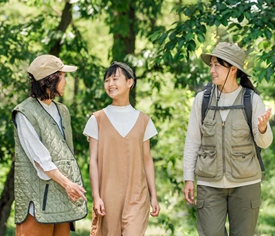森林で深呼吸